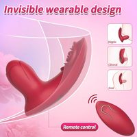 Vibrateur clitoridien avec sensation de toucher réel, stimulateur de culotte portable pour femme, 10 vibrations, télécommande, faible MOQ