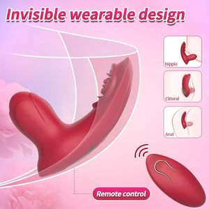 A Clitoral Vibrator <b>with</b> Real Touch Feeling Wearable Panty Stimulator for Female 10 Vibration remote <b>control</b> Low MOQ - Product Image 5