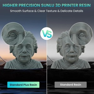 Résine <span class=keywords><strong>SUNLU</strong></span> Rigid Standard Plus 100% pureté 405nm Haute précision et résistance Faible retrait Certifiée CE pour l'impression 3D LCD/DLP - Product Image 4