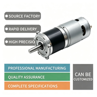 Moteur robotique à couple élevé 42P-755 12V 24V, moteur à courant continu à balais avec boîte de vitesses planétaire