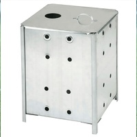 Métal galvanisé intérieur et extérieur 90l, trous de brûleur rapide, papier et déchets de jardin, incubateur à vendre