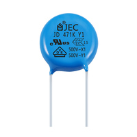 Vente en gros de composants électroniques de sécurité AC y1 500v 331 condensateur à disque céramique condensateur jec
