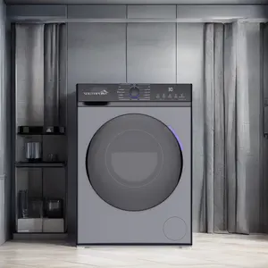 Grote Huishoudelijke Automatische Front-Load Wasmachines 7Kg 8Kg Capaciteit Elektromotor Nieuwe Staat Voor Hotels Buiten Garage Gebruik