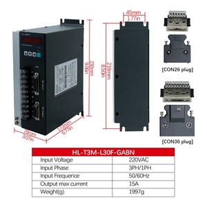 HLTNC 3 Phase 15A AC 220V T3M Pilote de servomoteur T3M-L30F-GABN pour servomoteur 110 130 ST 110ST 130ST - Product Image 5