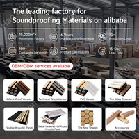 Paneles Acústicos de Madera con Chapa de Madera Técnica Moderna HAORAN, con Aislamiento Acústico Ecológico para Decoración de Hogar y Oficina