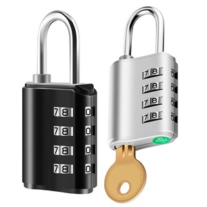<span class=keywords><strong>Cadenas</strong></span> Haute Sécurité 609 à Combinaison 4 Chiffres avec Clé Maîtresse <span class=keywords><strong>pour</strong></span> Intérieur, Extérieur, Bagages et Casiers – Verrou de Protection - Product Image 5