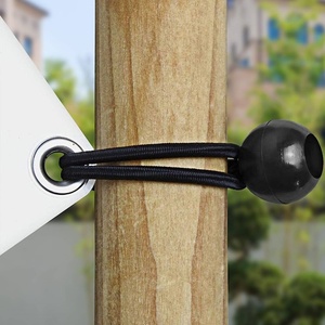 Muestras Ecológicas Disponibles, Bolas de Goma para Toldos, Cordón Elástico, Bola Elástica Negra - Product Image 2