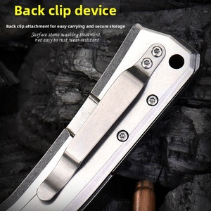Couteau de poche pliant FB140 HK personnalisable de qualité OEM pour le camping, manche en bois, lame en acier inoxydable 3CR13 ultra-affûtée, 19 cm, garantie 1 an - Product Image 3