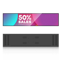 Pantalla LED de Señalización Digital de 36 Pulgadas, Monitor LCD Ultra Ancho, Pantalla de Barra Estirada para Publicidad