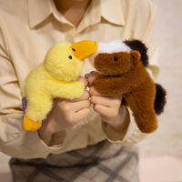 Aimants de réfrigérateur animaux moelleux 6 styles en peluche canard/grenouille/paresseux/cheval amusant décor sûr pour les enfants