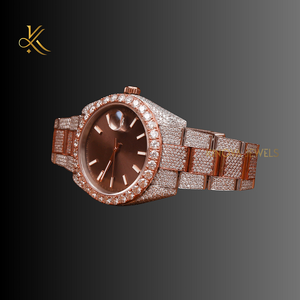 Đồng hồ kim cương moissanite cao cấp với chi tiết cao cấp được thiết kế cho những người đàn ông đánh giá cao sự tinh tế và vô song - Product Image 1