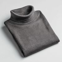 Herren Extra Feiner Merinowolle Rollkragenpullover Strickware Knitterfrei Schrumpffest für den Frühling