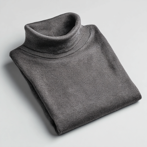 Heren extra fijne merinowol trui met rolkraag, anti-kreuk, anti-krimp, voor de lente - Product Image 6