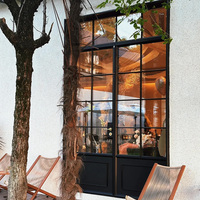 Puertas Francesas de Aluminio Resistentes e Impermeables, Diseño Moderno, Puerta Interior y Exterior de Aluminio, Puertas y Ventanas para Villa