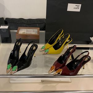 Escarpins Femme Sandalias Party Crystal Slingback <b>Pumps</b> 2025 Luxury High Heels Shoes for Women - Product Image 4