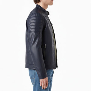 Chaqueta de Cuero para Hombre de Diseño Único, Impermeable, Ecológica, de Alta Calidad, Servicio OEM a Precio Razonable - Product Image 4