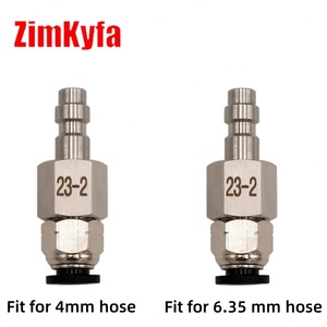 Raccord rapide à emboîtement Zimakyfa HPA (US) 23-2 pour outils pneumatiques de 4 mm (5/32") / 6,35 mm (1/4") de diamètre extérieur FPQJT-23-2-6.35mm - Product Image 2