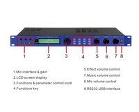 Meilleur prix processeur audio professionnel dsp-3200 interface audio effet audio pour la fête sur scène