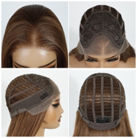 Promotion Perruque Sans Colle Lace Frontale Synthétique 13x4 HD en Fibre Synthétique de Haute Qualité Résistante à la Chaleur