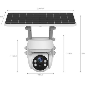PTZ Solar Charging Camera 360 Degree HD Outdoor Wi-Fi 4G Cloud Storage Motion Detection Alarm Voice Intercom - Product Image 2