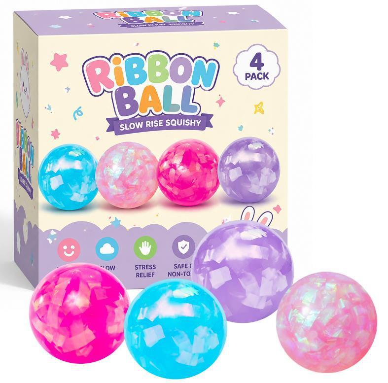 Ribbon ball pinch music set-4pcs