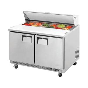 Réfrigérateur de <span class=keywords><strong>table</strong></span> de préparation de sandwich <span class=keywords><strong>d</strong></span>'équipement de barre de salade réfrigérée par bouclier utilisé commercial - Product Image 1