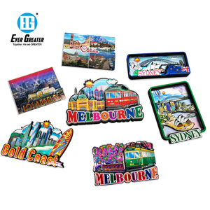 Aimant de réfrigérateur souvenir de voyage de <span class=keywords><strong>Berlin</strong></span> de haute qualité autocollant magnétique en bois de feuille personnalisée avec conception en bois multicouche époxy 3D - Product Image 3