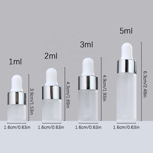 <span class=keywords><strong>Mini</strong></span> Frascos cuentagotas de vidrio esmerilado de 1ml, 2ml, 3ml, 5ml, pequeños con cuentagotas de vidrio para muestra de aceites esenciales - Product Image 3