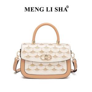 Niche New Chinese Style Embroidered Single-Shoulder Small Square Dragon Scale Pattern Fashion Crossbody <b>Bag</b> Casual All-Match - Product Image 1