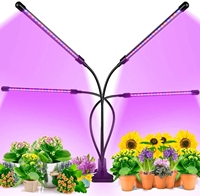 Lampu Spektrum Penuh 4-Klip untuk Tanaman & Bunga Dalam Ruangan, Langsung dari Pabrik, 72 Chip LED Merah & Biru, IP65 Ra90 CRI, 30000 Jam
