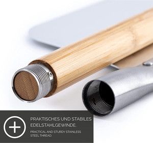 Deslizador de <span class=keywords><strong>pizza</strong></span> crujiente de estilo italiano, piedra para hornear de aluminio y cordierita con cortador, herramientas de madera para <span class=keywords><strong>pizza</strong></span> en caja - Product Image 5