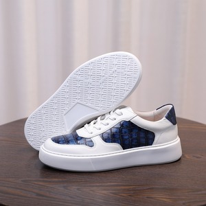 Nouvelles baskets décontractées haut de gamme 2025 en cuir pleine fleur, semelle épaisse de 4 cm, légères et polyvalentes, pour hommes - Product Image 4