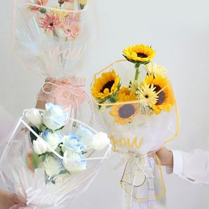 ถุงพลาสติกใสสำหรับห่อดอกไม้ 30 ชิ้น/ล็อต  กระดาษแก้วใสสำหรับห่อช่อดอกกุหลาบ วัสดุสำหรับร้านดอกไม้ - Product Image 6