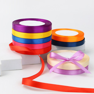 Jxiao Satin Ribbon 1cm X 22m Solid Color Woven Gift Packaging Wedding Decoration Cross Border Supply - Product Image 2