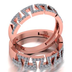 Anillo de Bodas de compromiso de oro de forma redonda brillante con diamantes creados en laboratorio 10K/14K/18K Joyería de diamantes cultivados en laboratorio Natural - Product Image 2