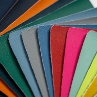 Tissu en cuir PU gaufré sans solvant du fabricant, élastique, pour revêtement de sièges de voiture, chaises, canapés et sacs décoratifs