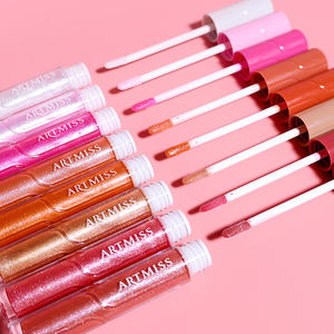 Nouveau Gloss à Lèvres Liquide Végétalien Tendance, Haute Pigmentation, Hydratant, Ingrédients Minéraux, Brillant Scintillant, Logo Personnalisé, Format Voyage, Marque Privée - Product Image 2