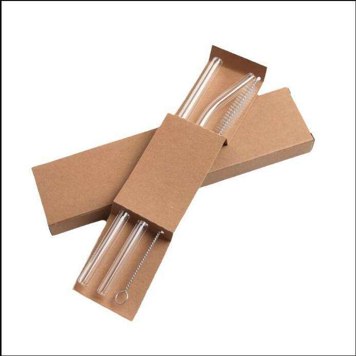 Two straws + a cleaning brush