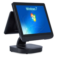 LIVERDOL Vente en gros TY-106S Système de point de vente Windows à double écran tactile unique de 15 pouces Terminal de caisse enregistreuse Bluetooth 5.2