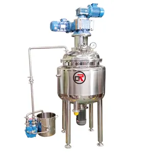 Factory vertical stable liquid edible 304 stainless steeloil sedimentation tank vacuum homogenizer mixer