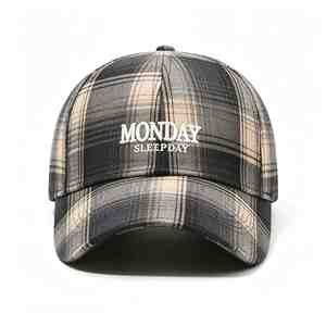 Gorra de Béisbol a Cuadros de Moda - Gorra Unisex para Exteriores, Informal, con Protección Solar - Product Image 3