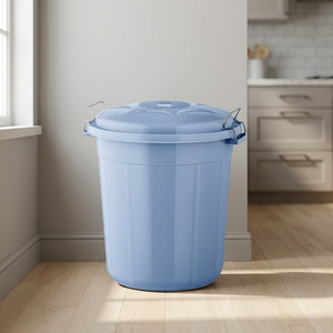 Light Blue 35L Lockable Eco-Friendly Plastic Classic Food Storage <b>Bin</b> Freshness Preservation Multifunction Design Versatile - Product Image 2