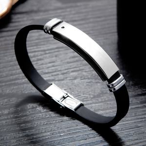 Gelang Magnet Silikon Stainless Steel, Gelang Magnetik Pria Grosir Energi <span class=keywords><strong>Xtreme</strong></span> Bahan Baja Tahan Karat - Product Image 4
