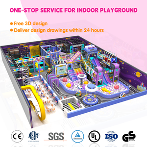 Parque <span class=keywords><strong>de</strong></span> Juegos Interior Personalizado con Tobogán Grande, Laberinto, <span class=keywords><strong>Piscina</strong></span> <span class=keywords><strong>de</strong></span> Pelotas y Trampolín para Escuelas y Centros Comerciales - Product Image 2