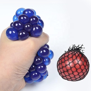 Nouveau 2025 – Balle anti-stress en plastique de 6 cm pour adultes, motif maille de raisin, jouet sensoriel à presser, vente en gros - Product Image 4