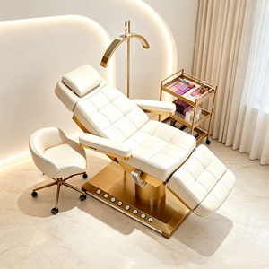 เตียงนวดเสริมความงามอุ่นร้อน รุ่น RJ Luxury Modern Spa Beauty Salon สำหรับทำทรีทเมนท์ทางการแพทย์ ดูแลเท้า นวดหน้า ต่อขนตา รุ่น RJ-616 - Product Image 2