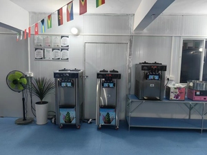 Nhà cung cấp Trung Quốc Máy làm kem 3 hương vị Nhà Máy Giá mềm máy đánh dấu Kem - Product Image 4