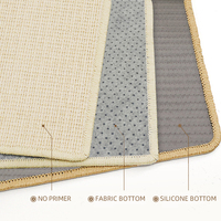 Tapis de bureau écologiques résistants aux rayures, tapis en sisal naturel tissé, imprimé, teint en fil, non polluant, 1400 g/m²