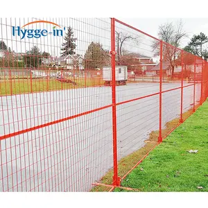 USA Security High Quality Construction 10 foot 6ft Wrought Iron Temporary Fence Panels With Gate For Special Events