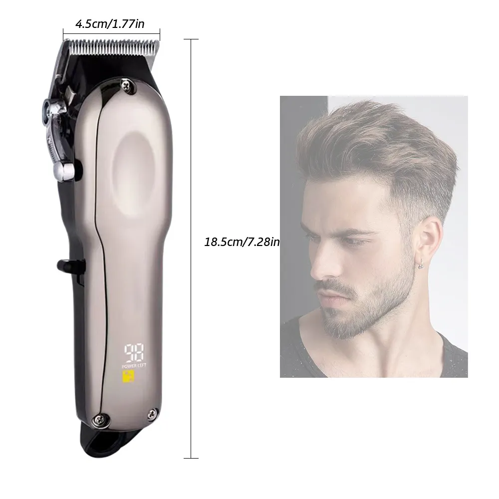 電気ポータブルコードレスヘアトリマーパーソナルおよびサロン使用トリマー男性理髪バリカン輸入バリカン
